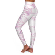 Pink Marble Yoga Leggings - Jella Jelly