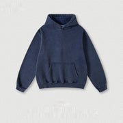 Men's Fashion Retro Velvet Padded Hooded Sweatshirt - Jella Jelly