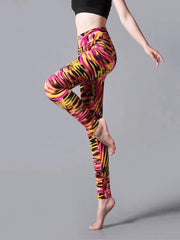 High Waist Leopard Print Leggings: Sexy Summer Fitness Wear - Jella Jelly