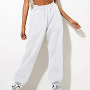 Soft Warm Women's Sweatpants: High Elastic Waist, Ankle-banded, Casual Loose Fit - Jella Jelly