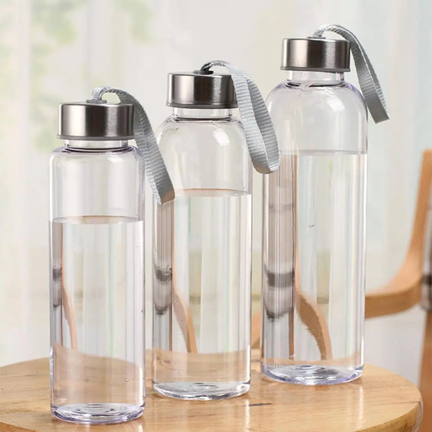 Plastic Water Bottle Transparent Portable - Jella Jelly