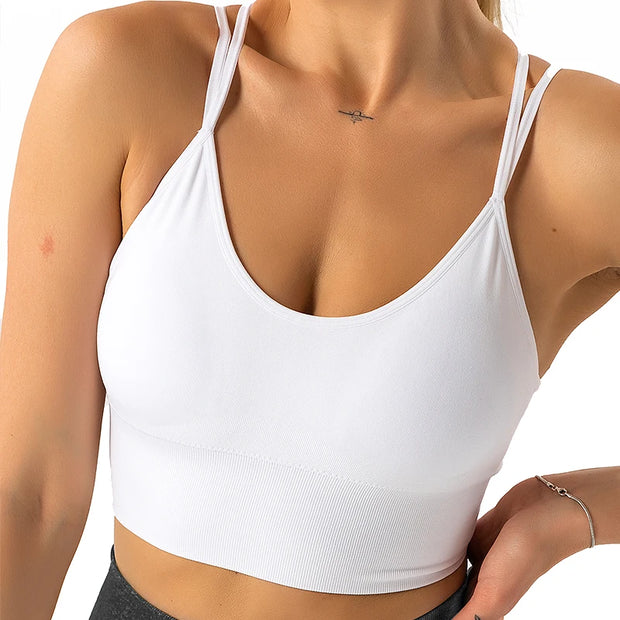 Quick Dry Padded Sports Bra: Seamless Support for Gym and Yoga - Jella Jelly