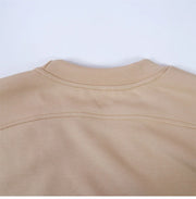 Oversized Long Sleeve Shirt Lulu Cropped Sweatshirt Waist Length Loose Top Workout Fitness Suit Sportwear - Jella Jelly