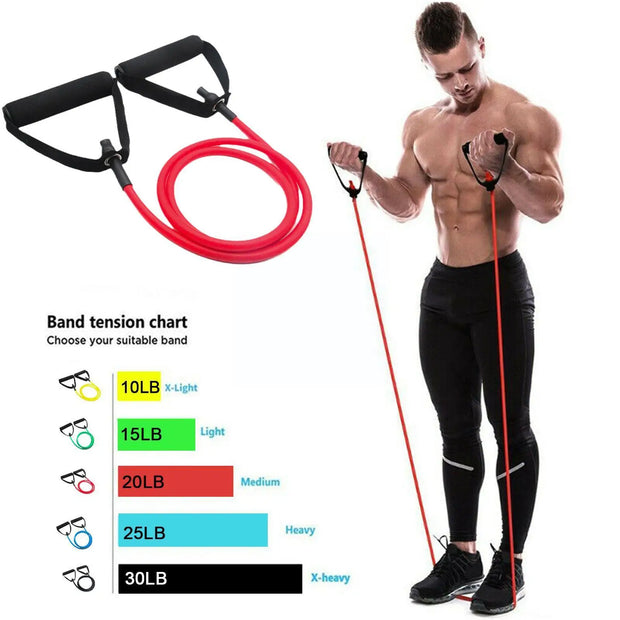 5-Level Resistance Bands - Home Workouts, Yoga, Pilates, and Strength Training | Jellajelly.com - Jella Jelly