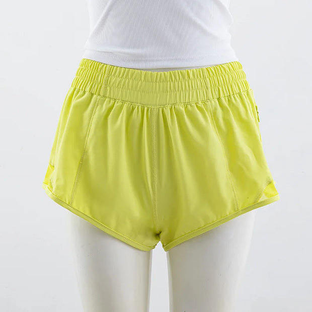 Women's Summer Shorts Training Pants Zipper Pocket Shorts - Jella Jelly