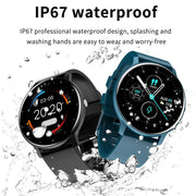 Full Touch Smart Watch: Sporty, Waterproof, Bluetooth - 2024 Edition - Jella Jelly