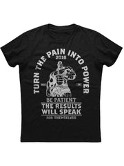 Turn Pain into Power: Men's Gym Motivational T-Shirt - Jella Jelly