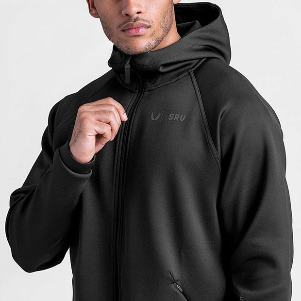 Men's Gym Hoodies: Casual Sweatshirts for Fitness, featuring a Hooded Zipper Jacket Design - Jella Jelly