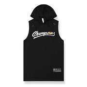 Power Up Your Workouts: Men's Hooded Tank Top for Fitness and Bodybuilding - Jella Jelly