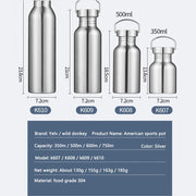 Sports Water Bottles 304 Stainless Steel Leak-proof - Jella Jelly