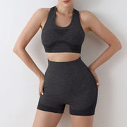 Seamless Yoga Sets: Gym Shorts, Sport Bras, Workout Tops, and Leggings - Jella Jelly