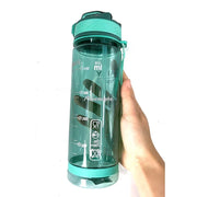 800ml Sports Water Bottle with straw For Camping Hiking Outdoor Plastic Transparent BPA Free Bottle For men Drinkware - Jella Jelly