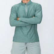 2024 Men's Half-Zip Long Sleeve Quick Dry Training T-Shirt - Jella Jelly