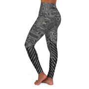 Grey High Waisted Leggings - Jella Jelly