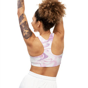 Pink Marble Sports Bra - Jella Jelly