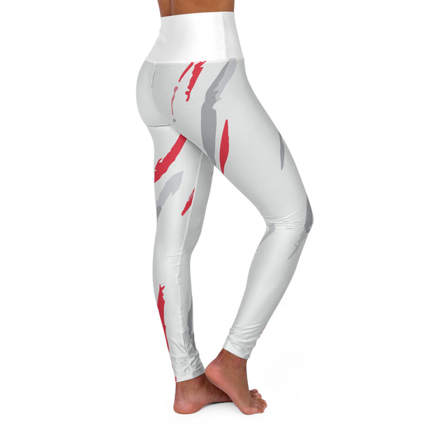 High Waisted Yoga Leggings (AOP) - Jella Jelly