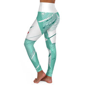 High Waisted Yoga Leggings (AOP) - Jella Jelly