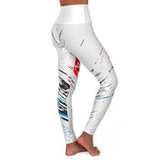 Fitness High Waisted Yoga Leggings (AOP) - Jella Jelly