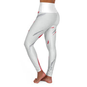 High Waisted Yoga Leggings (AOP) - Jella Jelly