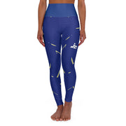 Fitness High Waisted Yoga Leggings (AOP) - Jella Jelly