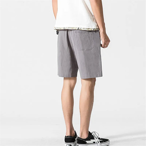 Men's Cotton Linen Casual Shorts: Summer Comfort with Streetwear Style - Jella Jelly