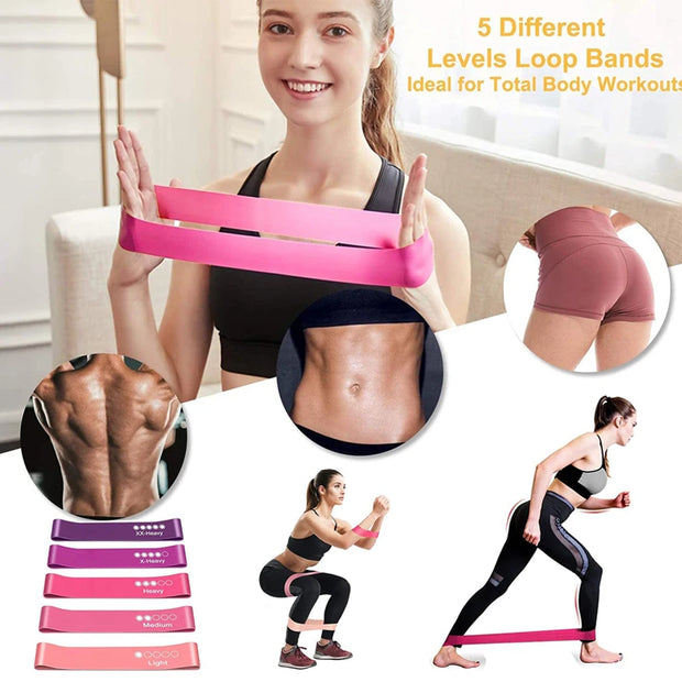 Portable and Foldable Resistance Band for Gym, Yoga, and Pilates Workouts | Jellajelly.com - Jella Jelly