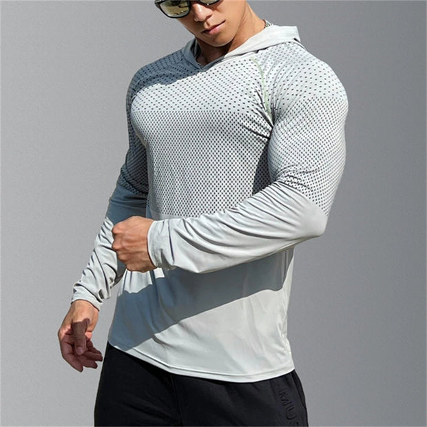 Men's Fitness Running Hoodies: Gym Joggers with Hood, Ideal for Outdoor Sports & Athletic Training - Jella Jelly