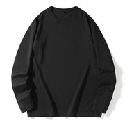 Men's Long Sleeve Shirt Simple and Fashionable Versatile Round Neck - Jella Jelly