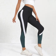 Color blocked Tummy Control Yoga Leggings for Women - Jella Jelly