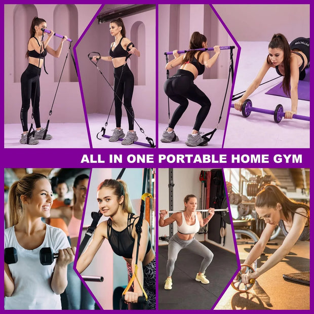 Ultimate Pilates Bar Set for Full-Body Fitness | Jellajelly.com - Jella Jelly