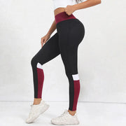 Color blocked Tummy Control Yoga Leggings for Women - Jella Jelly