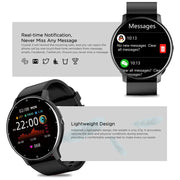 Full Touch Smart Watch: Sporty, Waterproof, Bluetooth - 2024 Edition - Jella Jelly