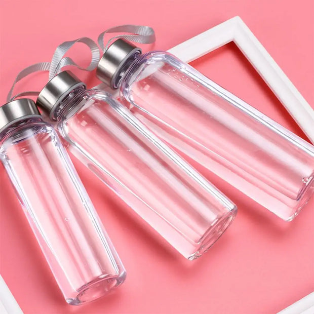 Plastic Water Bottle Transparent Portable - Jella Jelly