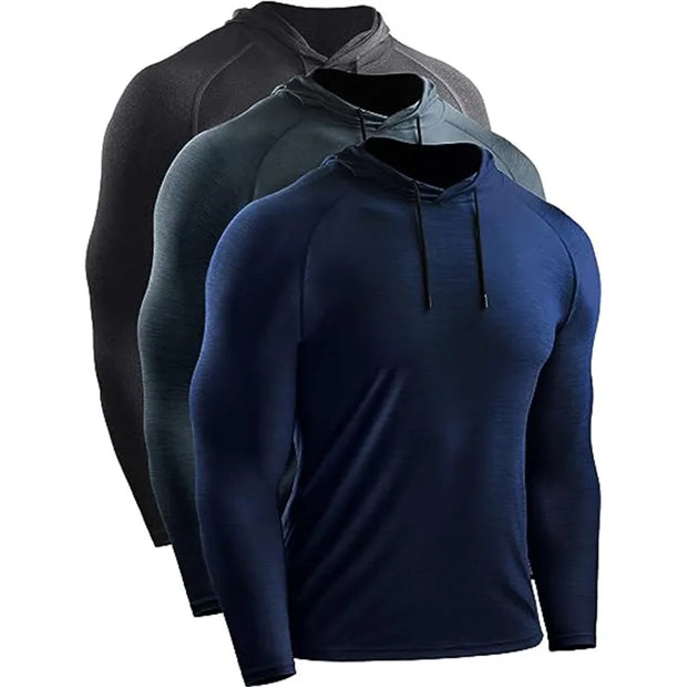 Men's Sport Hoodies Jacket Gym Fitness Muscle Tracksuirts Sportswear Workout Athletic Pullovers Training Running Sweatshirts Men - Jella Jelly