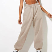 Soft Warm Women's Sweatpants: High Elastic Waist, Ankle-banded, Casual Loose Fit - Jella Jelly