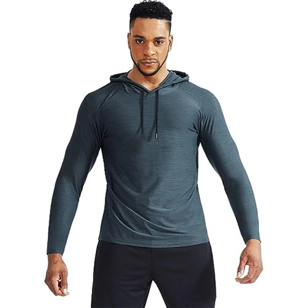 Men's Sport Hoodies Jacket Gym Fitness Muscle Tracksuirts Sportswear Workout Athletic Pullovers Training Running Sweatshirts Men - Jella Jelly