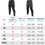 Mens Gym Running Compression 2 in 1 Double-deck Leggings Sports Quick Dry Tights - Jella Jelly