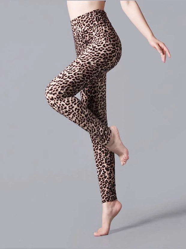 High Waist Leopard Print Leggings: Sexy Summer Fitness Wear - Jella Jelly