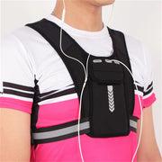 Sports Fitness Vest with Water Bottle Holder & Reflective Breathable Chest Bag | Jellajelly.com - Jella Jelly