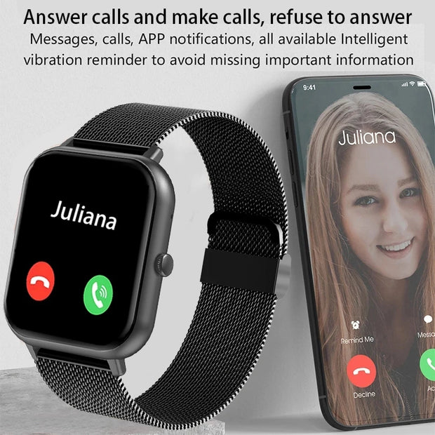 New Smart Watch Heart Rate Blood Pressure Fitness Tracker Bluetooth Call Smartwatch - Jella Jelly