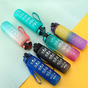 1 Liter Water Bottle Motivational Sport Water Bottle Leakproof Bottles Drinking Outdoor Travel Gym Fitness Jugs For Kitchen Cups - Jella Jelly