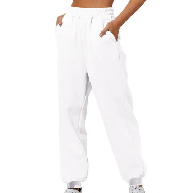 Soft Warm Women's Sweatpants: High Elastic Waist, Ankle-banded, Casual Loose Fit - Jella Jelly